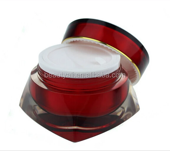 30ml 50ml Luxury custom made red diamond acrylic cream jar for body care