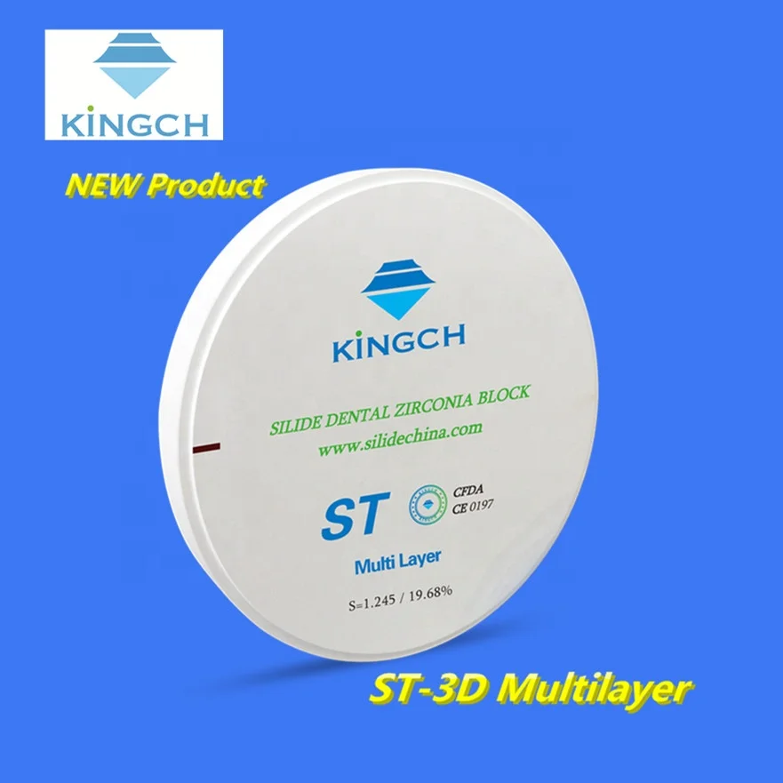 3D multilayer zirconia disc CAD CAM dental ceramic block zirconia dental implants