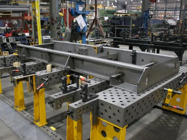 Stationary 3d welding table grey cast iron