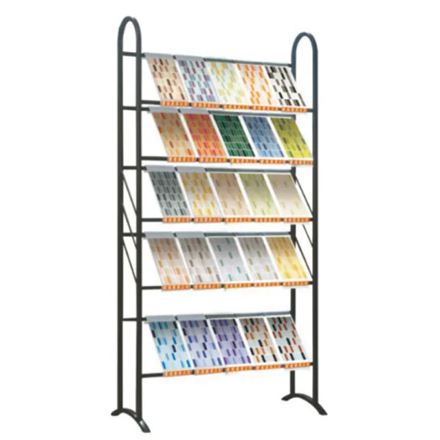 Custom store aluminum portable stickers wallpaper display rack