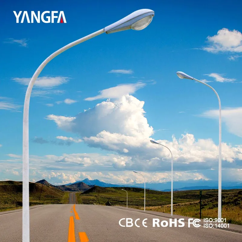 solar light pole, barber pole light, electrical steel poles