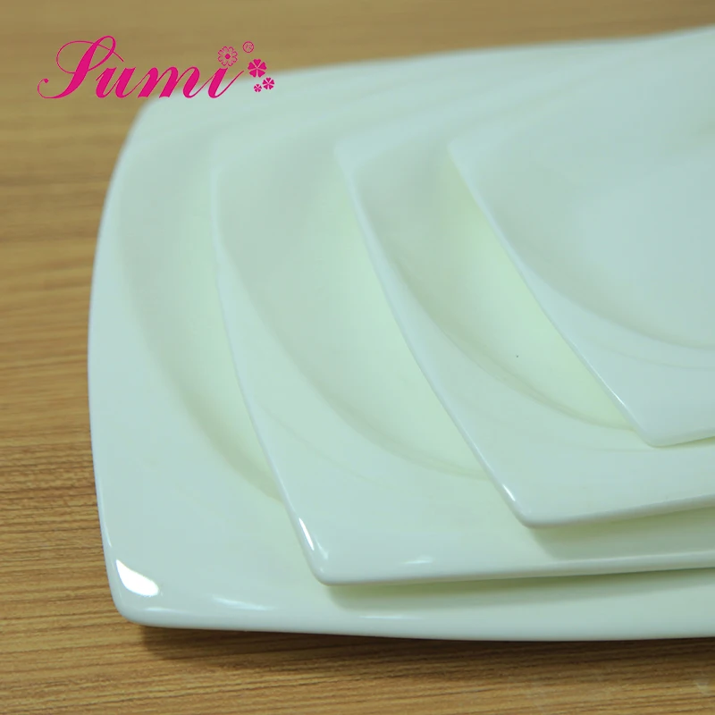 New products rectangular porcelain dinnerware ceramic dinner plates set