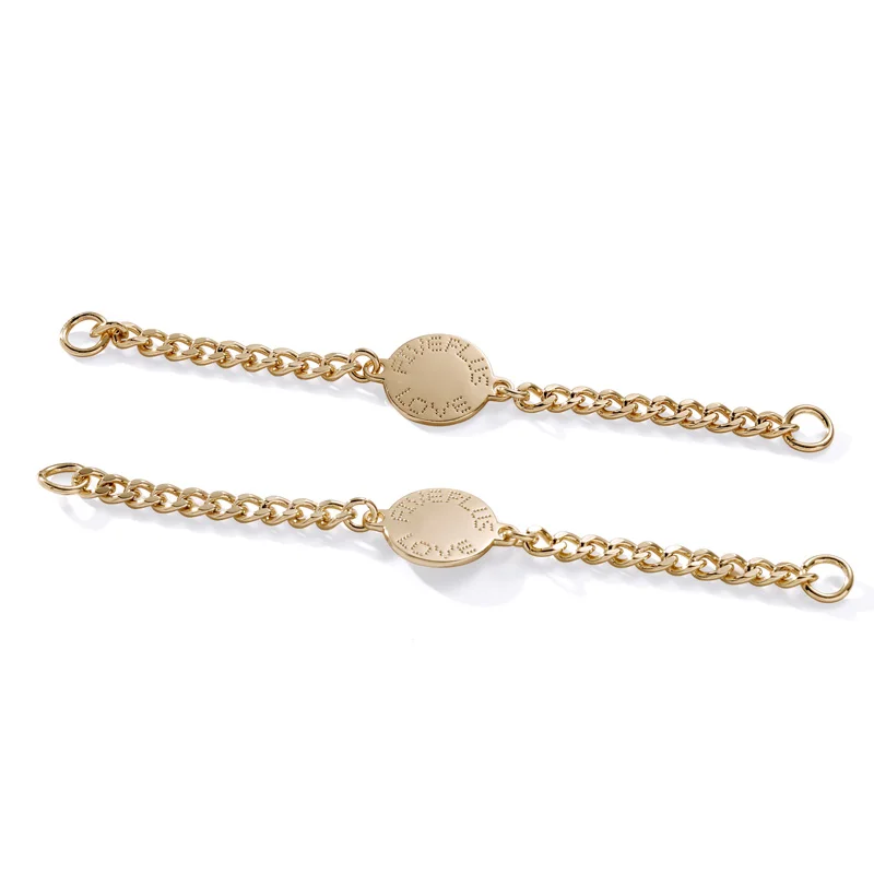 Custom Logo Gold Sewing Clothing Decorative Metal Chains For Bag