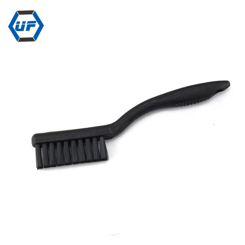 Black Plastic Nonslip Handle 2 Rows Bristle Anti Static ESD Brush