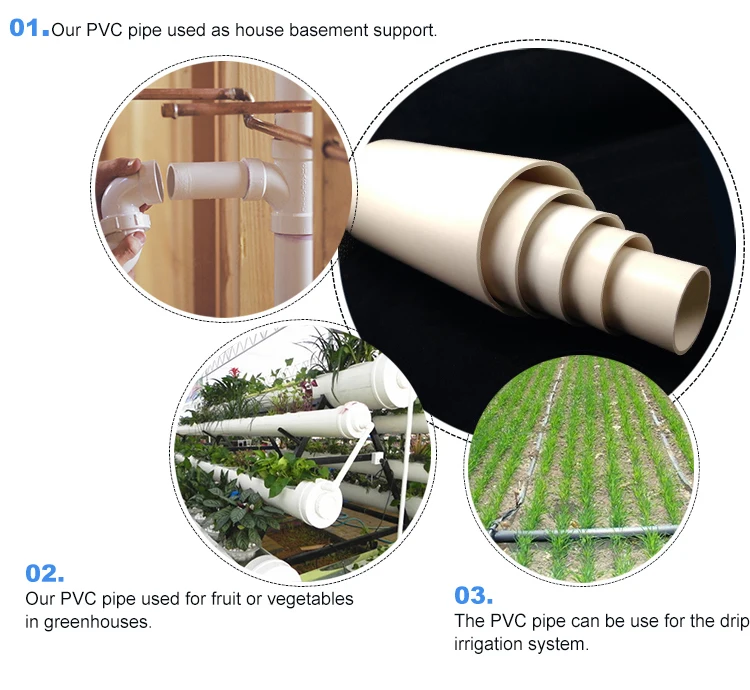 Diameter 55mm 75mm 90mm pvc pipe australia standard
