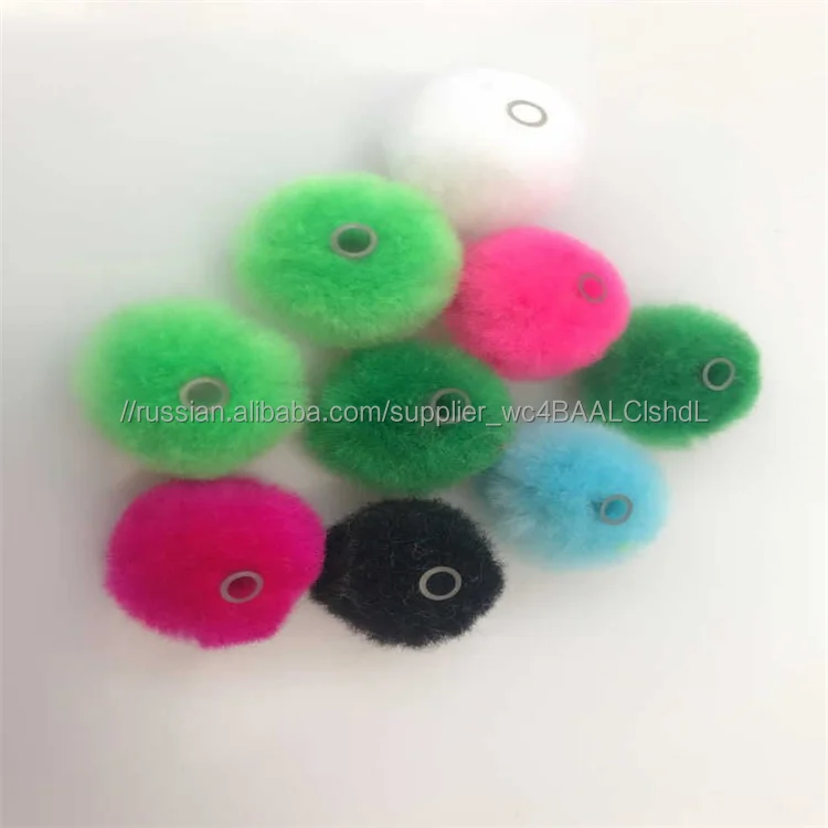 3 см акрил ponpon, можно носить нитяным помпоном, плюс помпон из трубки