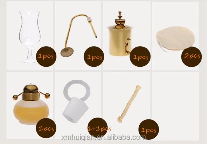 Gold Polished Brass royal balancing belgium Siphon Coffee Maker