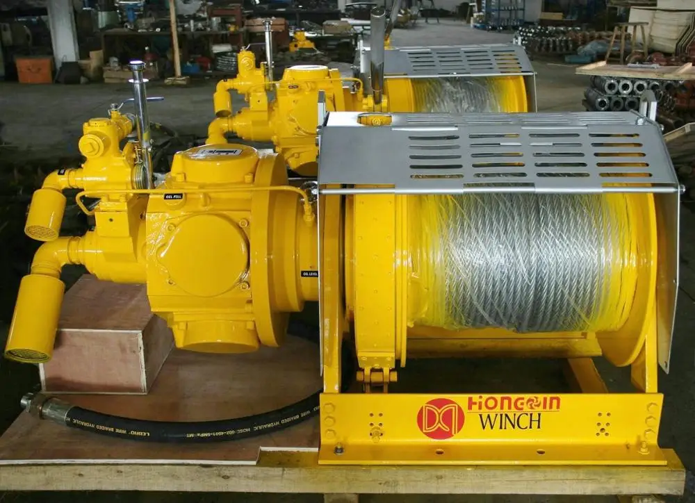 QTH50PKMBG-19-300   boat winch    5 ton pulling winch   offshore drilling air winch