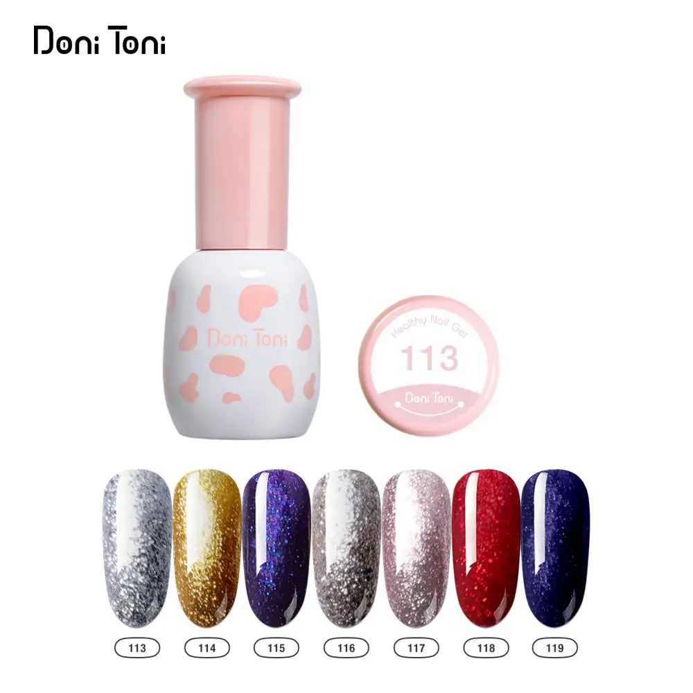 Doni Toni  Glitter Nail Polish OEM Private Label 120-Pieces Nails Polish Colour UV Gel