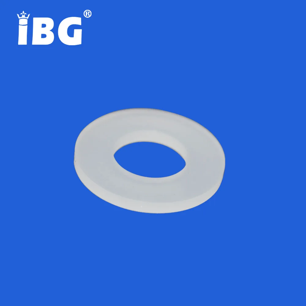 3mm Thickness heat resistant clear Silicone Rubber Round Flat Washer Gasket