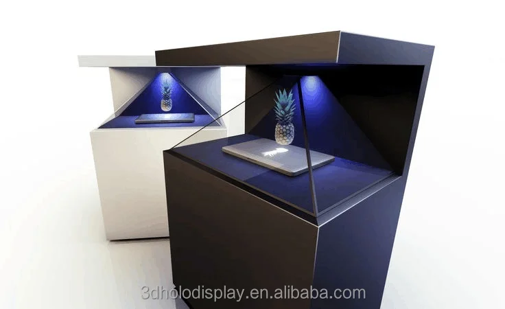 Hologram Machine 3D Box Holographic Pyramid Advertising Showcase