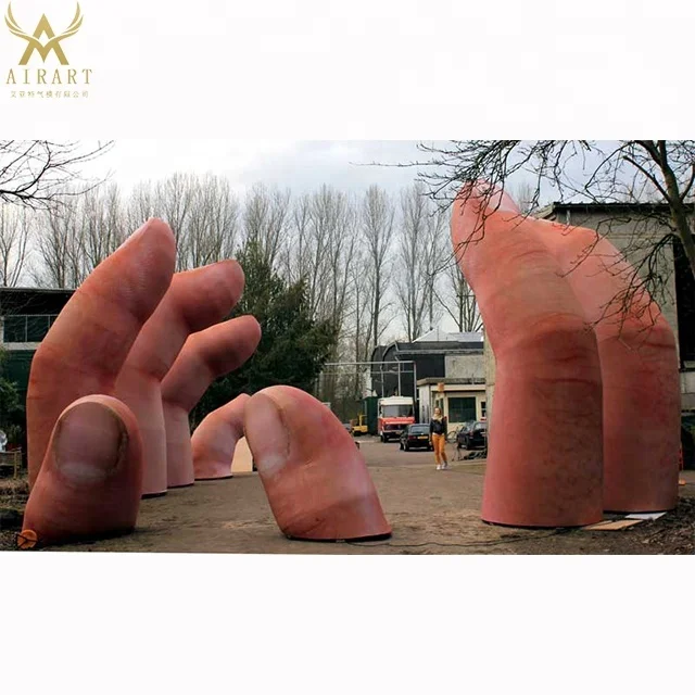 realistic inflatable finger giant inflatable hand for decoration