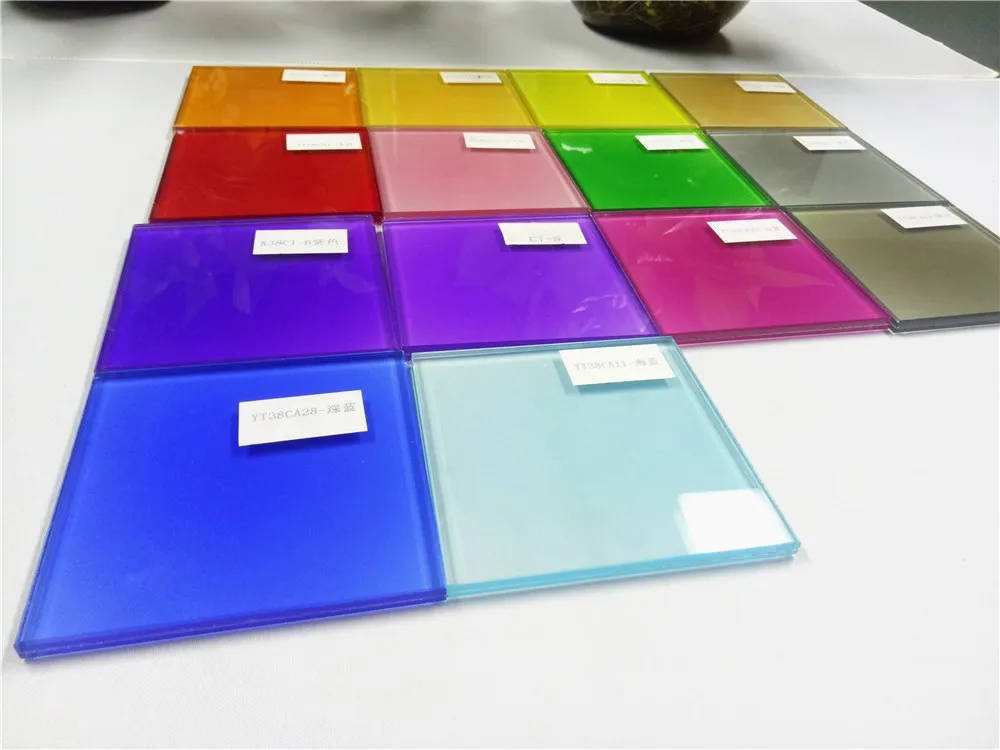 
Safety Coloured PVB Laminated Glass for Real Estate stained glass sheets 