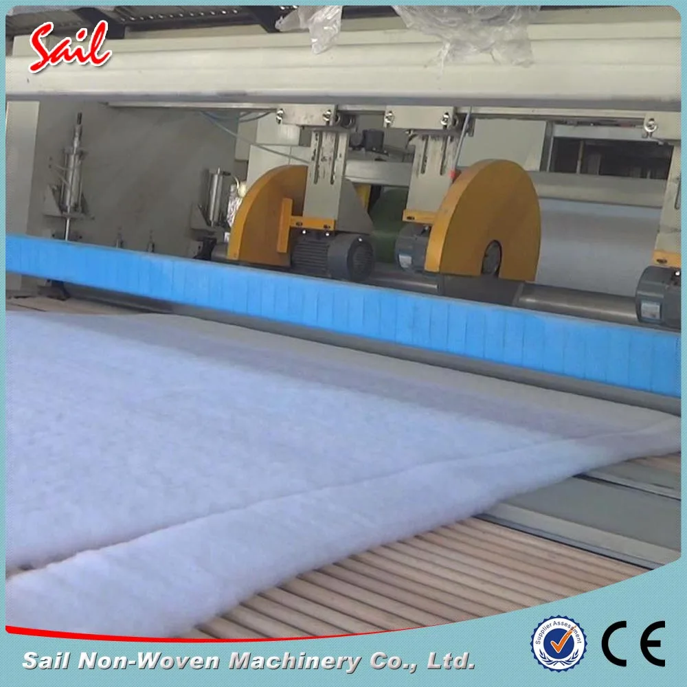 Polyester fiber dacron wadding production line