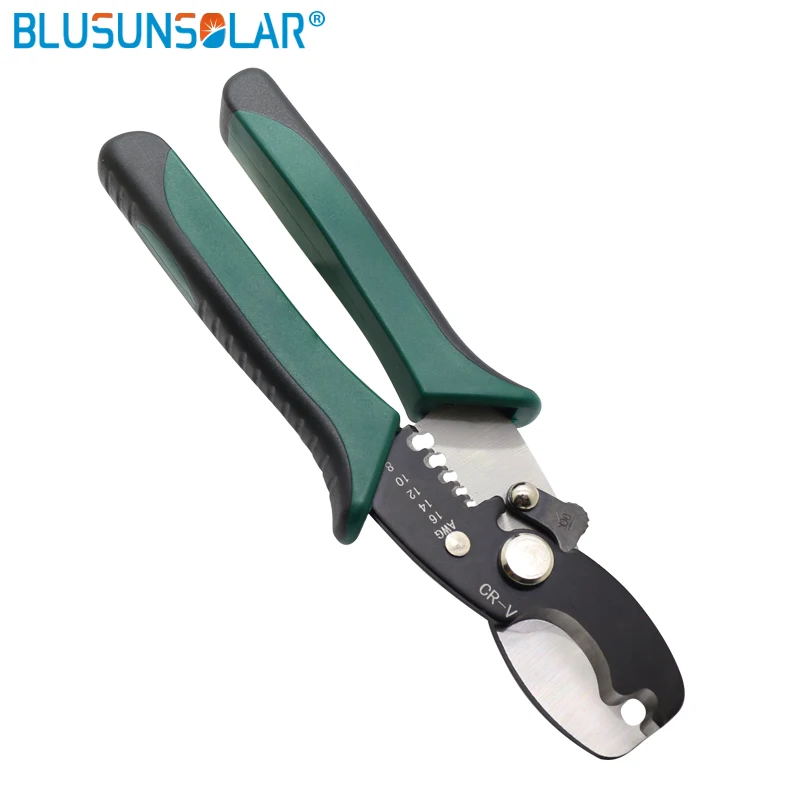 Wire Cable Stripper Steel Wire Stripping Pliers Cutting Stripping Hand Tool for 16AWG to 8 AWG Wire Cutting Tool