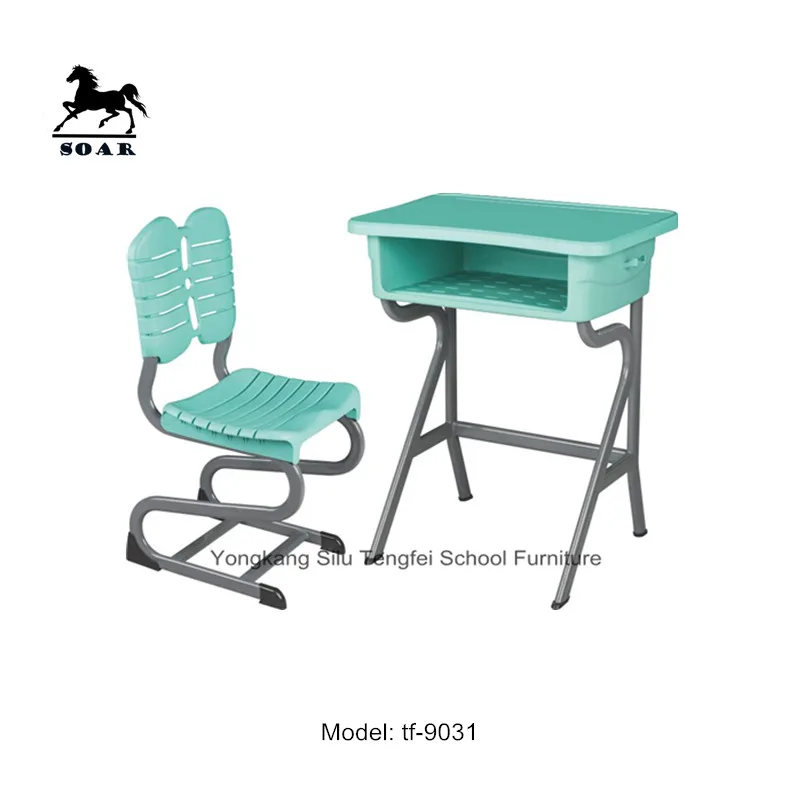 used single seater school furniture desk and chair for wholesale