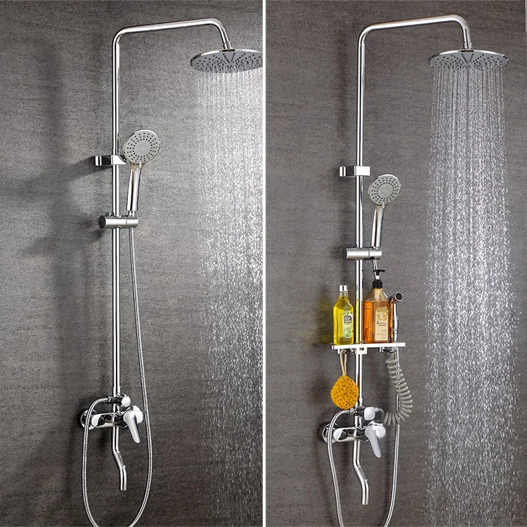 Hot selling 4 setting single handle bath shower mixer brass bathroom shower set