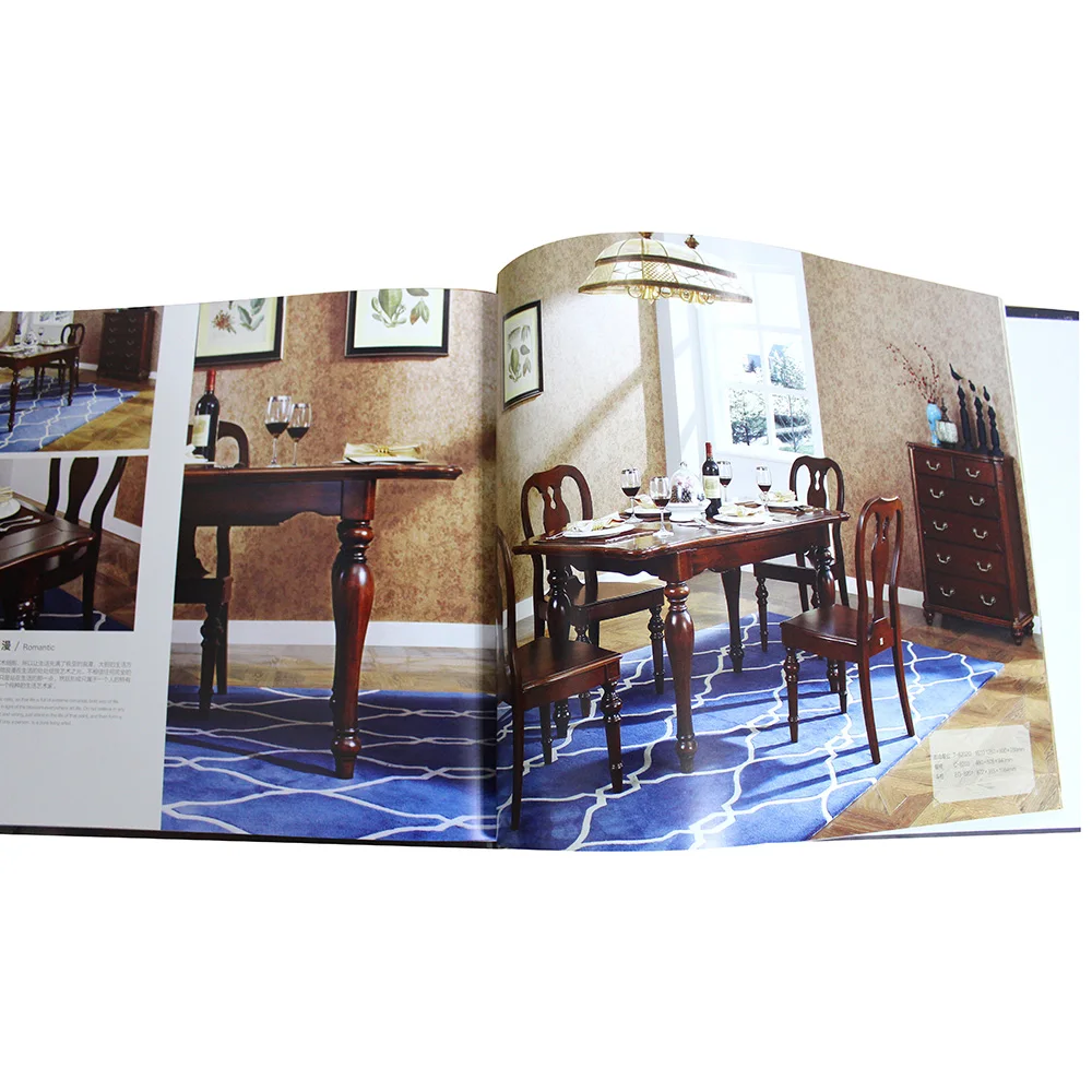 Современный каталог мебели в Северо-американском стиле с индивидуальной печатью