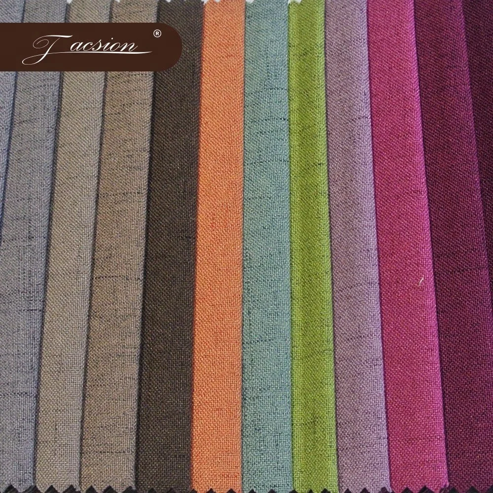 Home Textile Upholstery Cotton Linen Luxury Curtains Fabrics