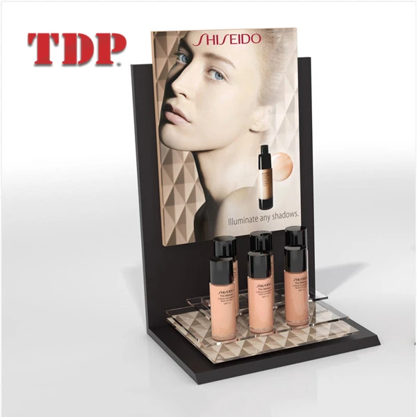 Factory offer OEM display stand for  Retail Shops Countertop display stand skin care acrylic display stand