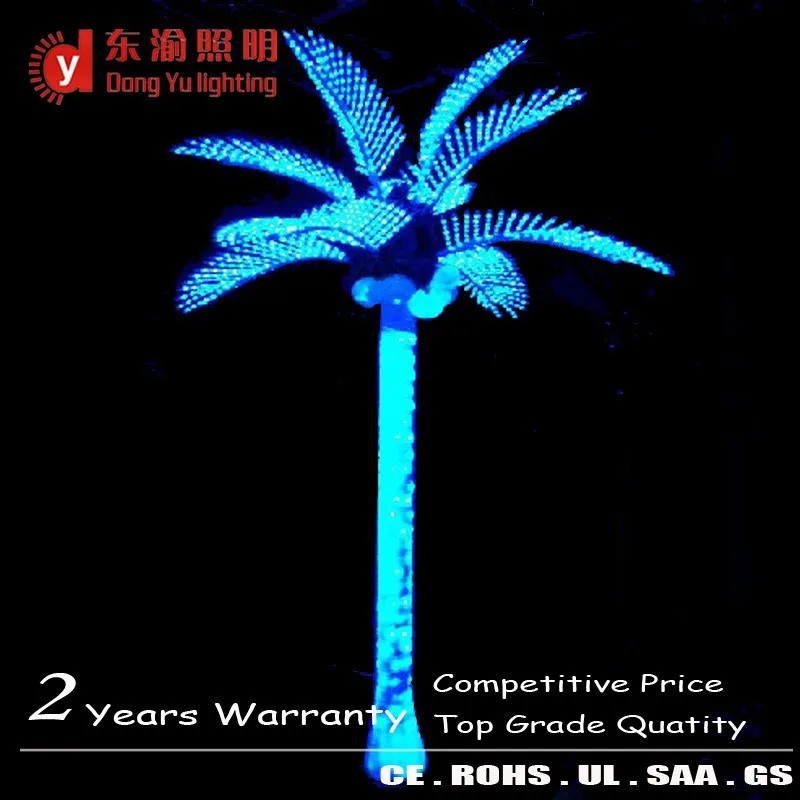 Height 3M decorative artificial plant led Fake Palm/coconut tree lighting