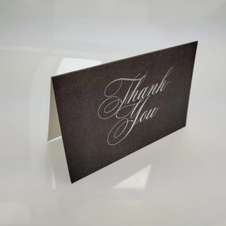 Hot Wholesale Custom 36//40/48/50/54/100 Pack 4x6 Inch full color printed Gold Foiled Thank You Card With Envelopes