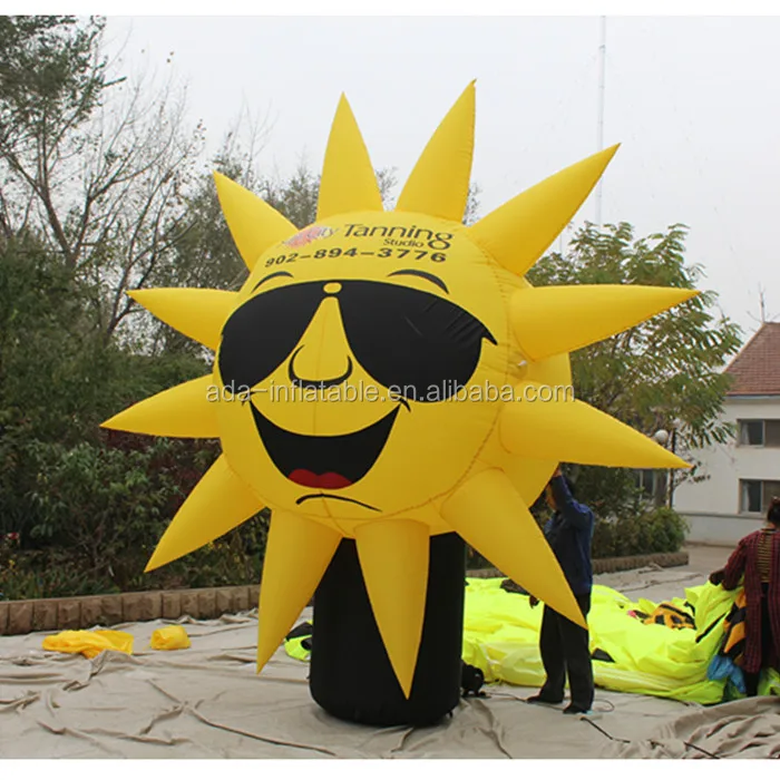 Outdoor shop commercial promotion inflatable sun model billboard for sale ST1065