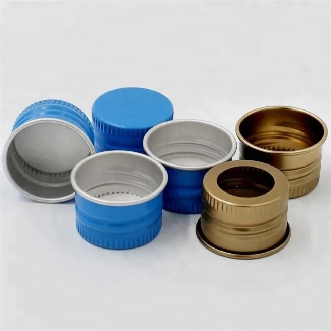 
18mm 20mm 24mm 28mm 32mm 38mm 42mm 47mm 56mm 58mm 63mm 68mm 73mm 83mm 89mm 100mm screw aluminium cap with pet bottle 