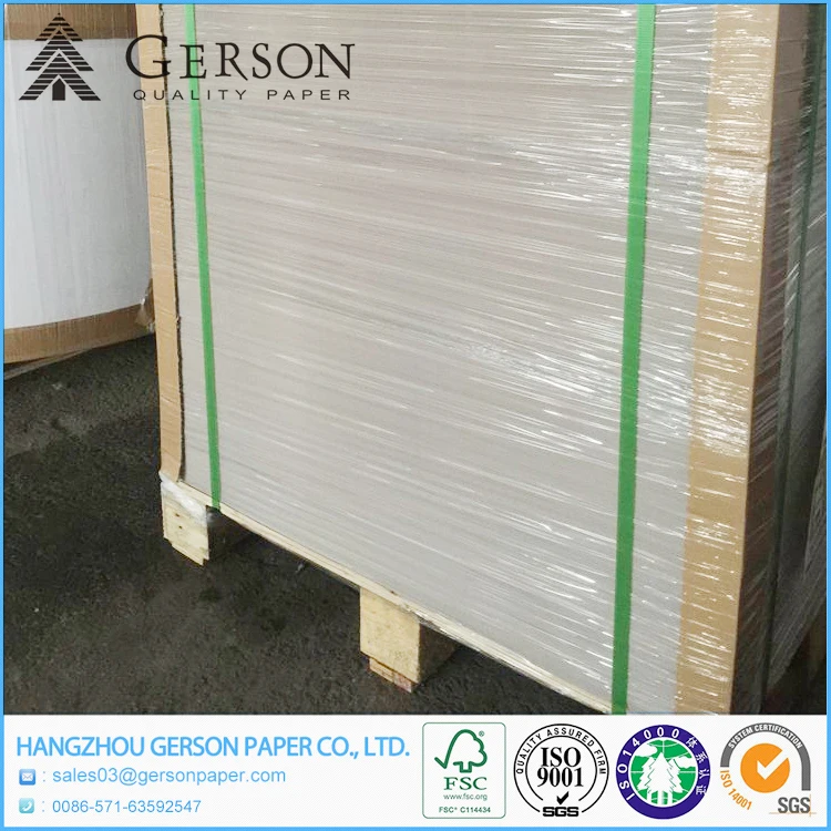 
Gram 230-450gsm Recyclable One Side White Coated Duplex Paper with Grade AAA 