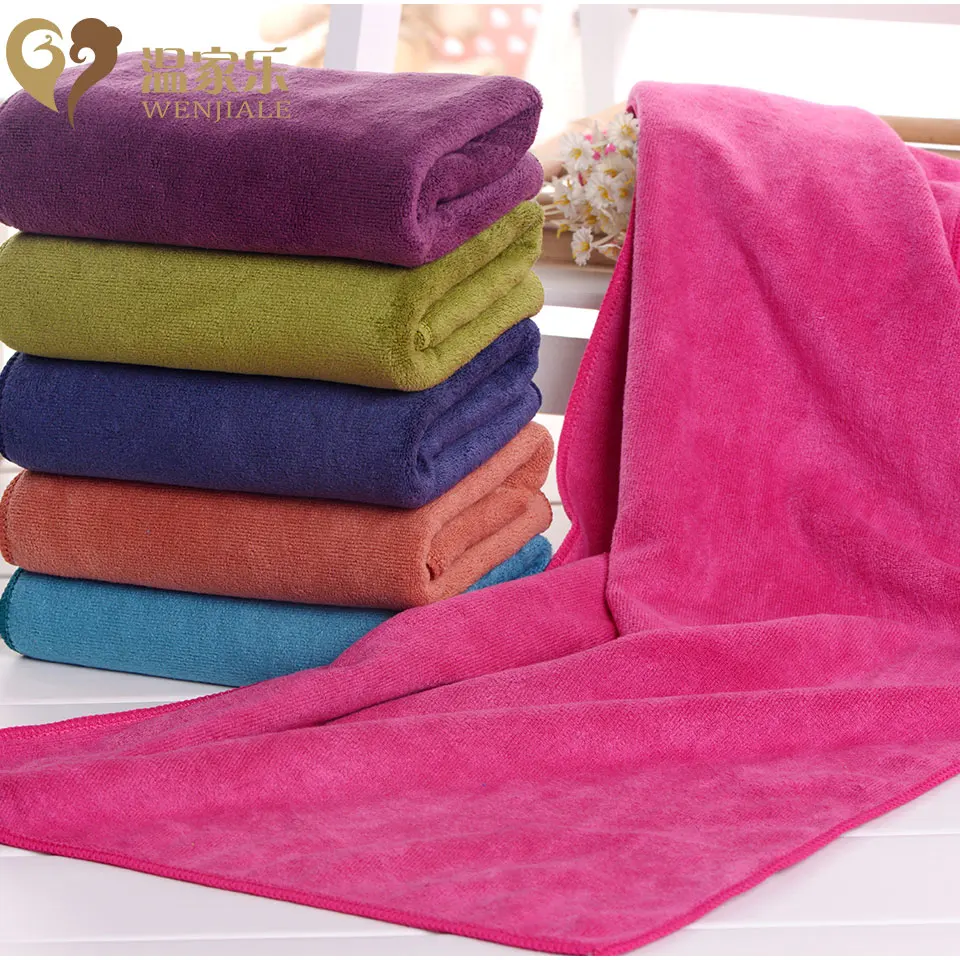 customized solid color quick drying 3m 300gsm ca microfiber towels