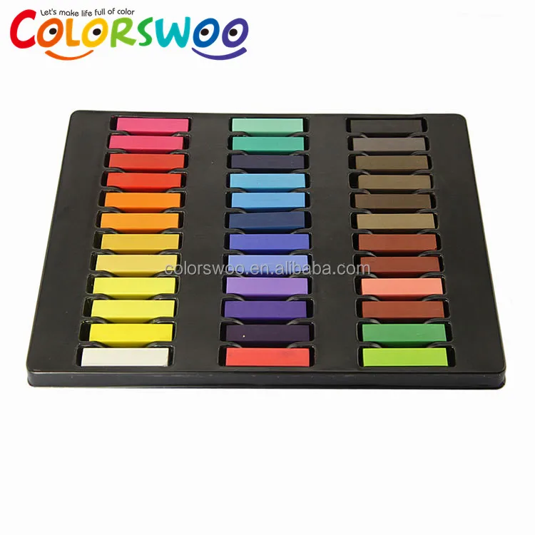 Durable And Beautiful 12 Colors Soft Pastel Temporary Washable Hair Chalk Washable diy Temporary Color dye hair Chalk for kids
