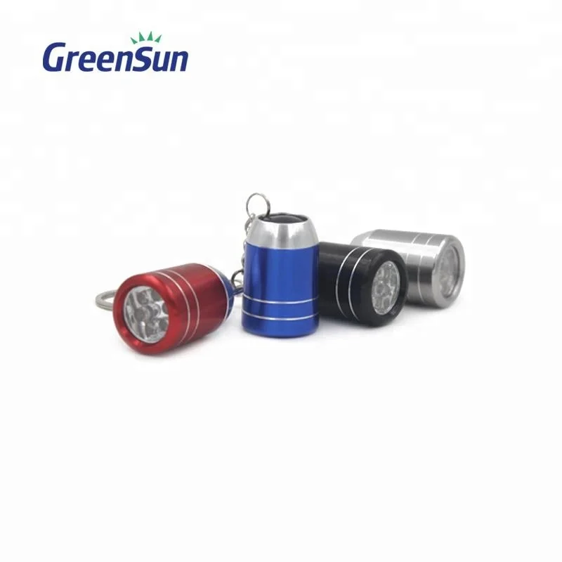 Outdoor waterproof aluminum alloy Mini LED Flashlight Carabiner Clip Keychain Portable Sports Torch