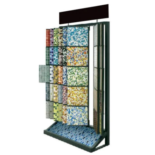 Custom store aluminum portable stickers wallpaper display rack