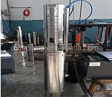 RIDA 4 Inches 1HP - 10 HP DC Brushless Motor Plastic POM Impeller Submersible Deep Well Water Pump