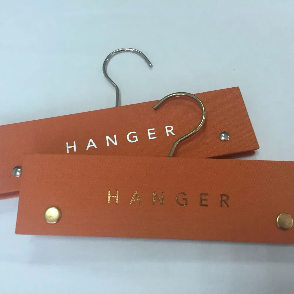 2016 New Custom Clothes Hangers Wholesale Cardboard Hanger Waterfall Header