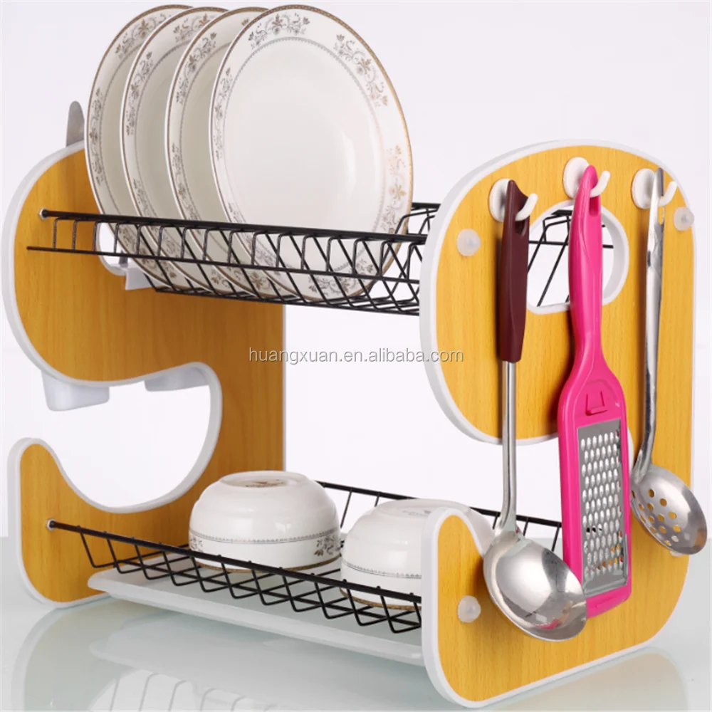 
Home accessories polished 2 tier kitchen cabinet stainless steel dish rack 
