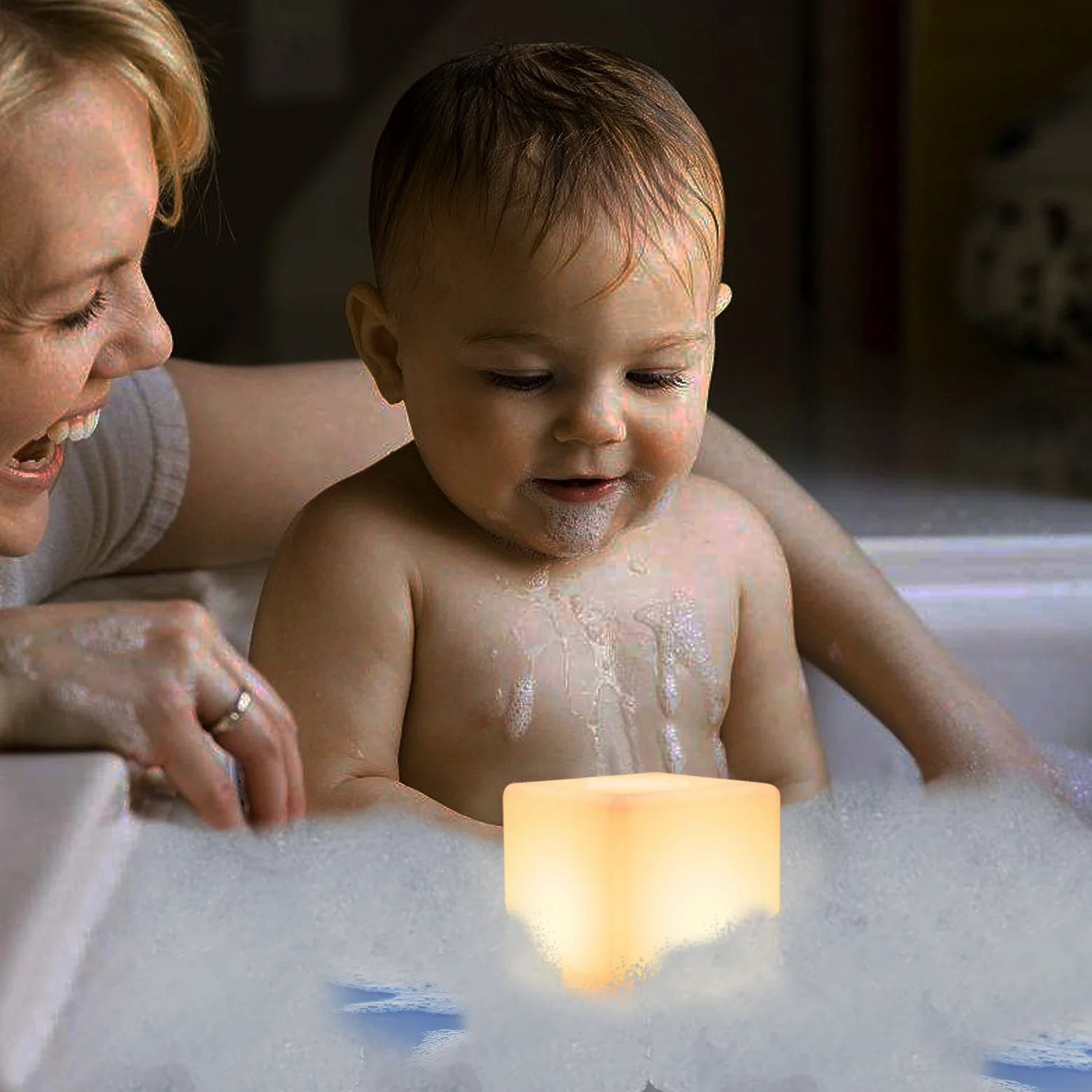 10x10x10cm rgb led cube lamp rechargeable mini cube led light