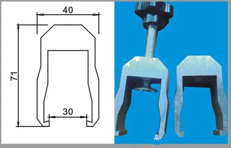 Скребок для трафаретной печати с алюминиевой ручкой