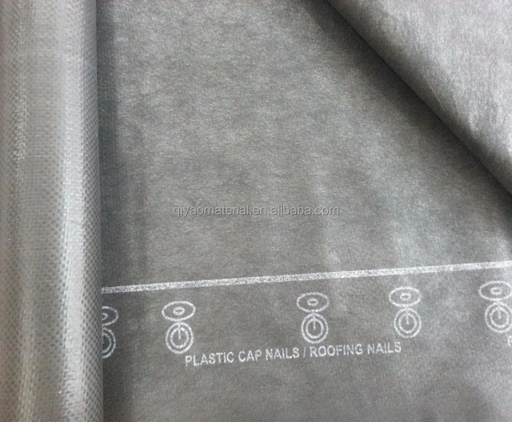 Building synthetic roofing underlayment waterproof membrane