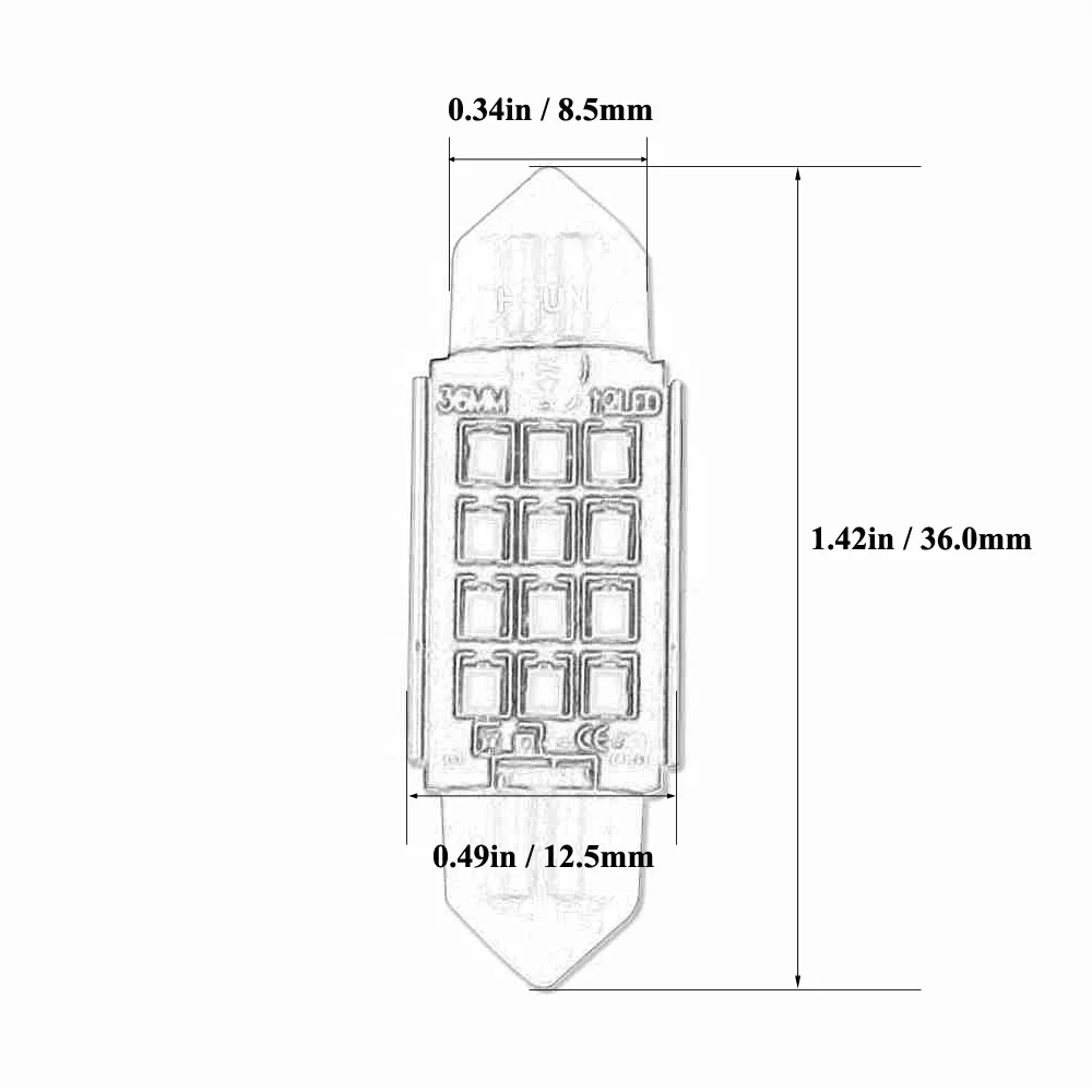 
High Power low price c5w Festoon C5W T10 LED For Auto Car Dome Luggage Mirror Sun Visor Light Lamp Bulb 
