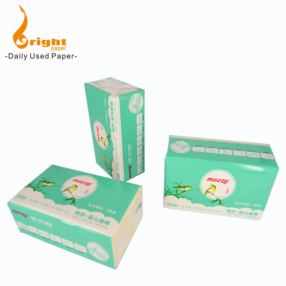 Soft Pack Bamboo pulp  Facial Tissue