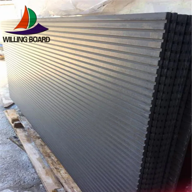 
equitone liner type 3d shape through colored fiber cement facade 