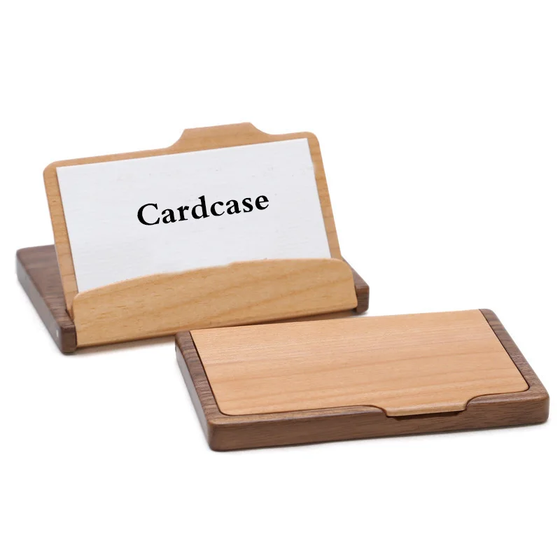 Handmade custom business card caseholder and wood card holder