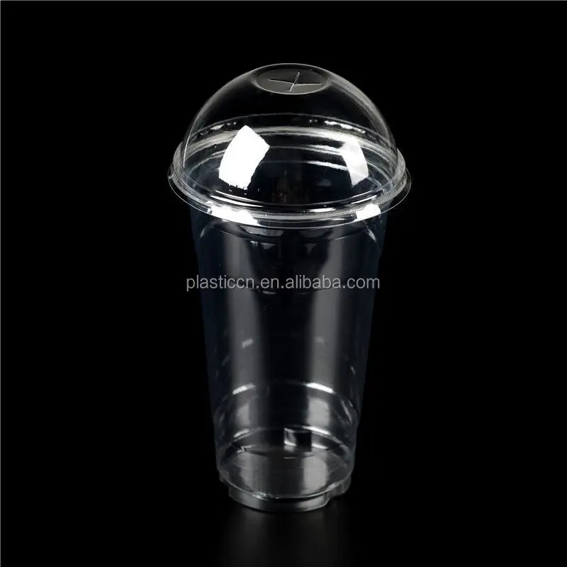 
12oz disposable plastic cups with lid/ pet juice cup with lid/ 10oz disposable plastic glasses 