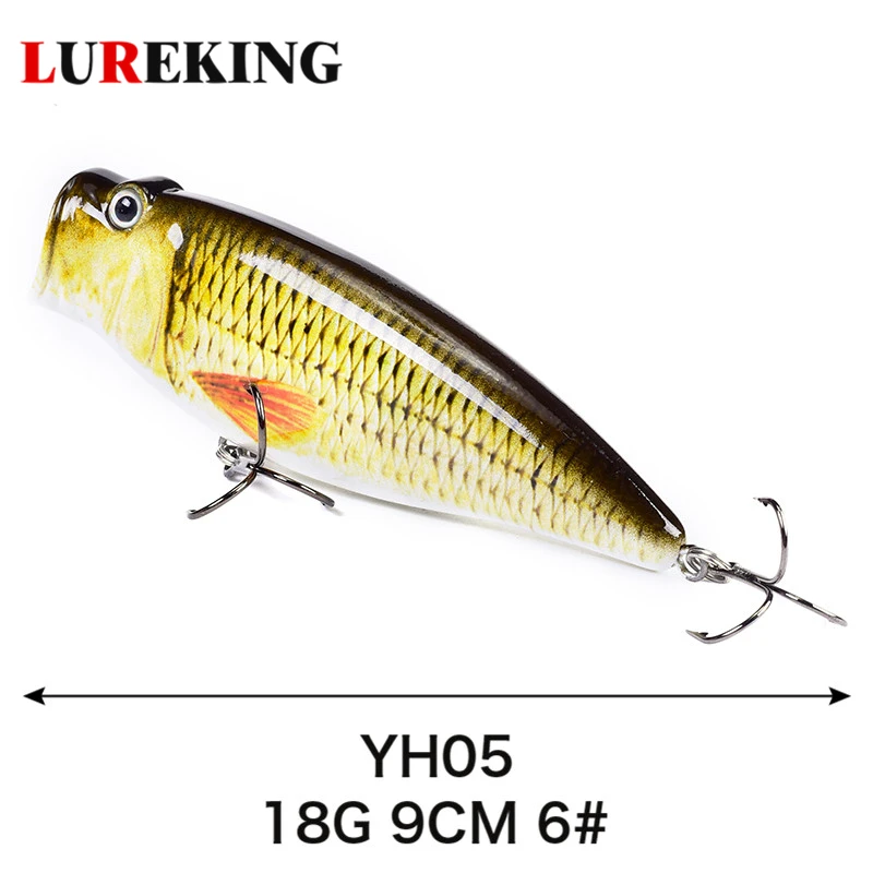 Lureking Fast Shipping Colorful Gt Popping Popper Lures, Artificial Popper Lures Saltwater