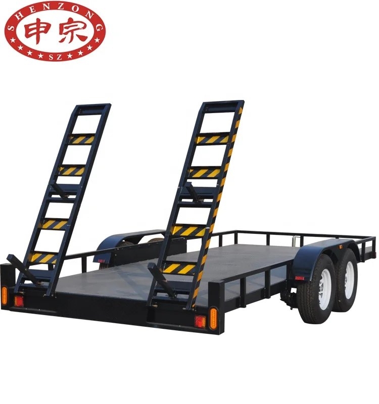 car carry trailer 16x8 dual axle 3500kg flat top trailer