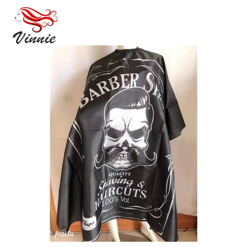 Vinnie Cheap Price hairdressing cape hair cutting gown cape for salon barber supplies 100% eco friendly fabric barber cape