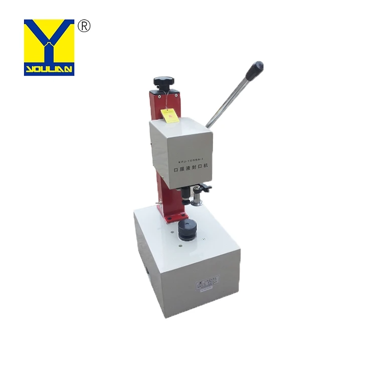 KFJ-1035 Factory Wholesale Desktop Locking Crimper Vial Glass Bottle Capping Machine