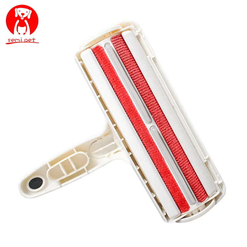 2 Way Pet Hair Remover Roller Removing Dog Cat Hair from Furniture self-cleaning Lint Pet Hair Remover One Hand Operate