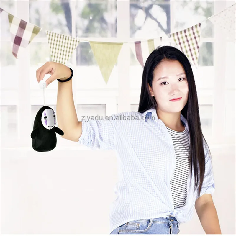 Ghibli Characters Kumkum Cartoon Japanese Anime Toys Plush Pillows No Face From Spirited Away